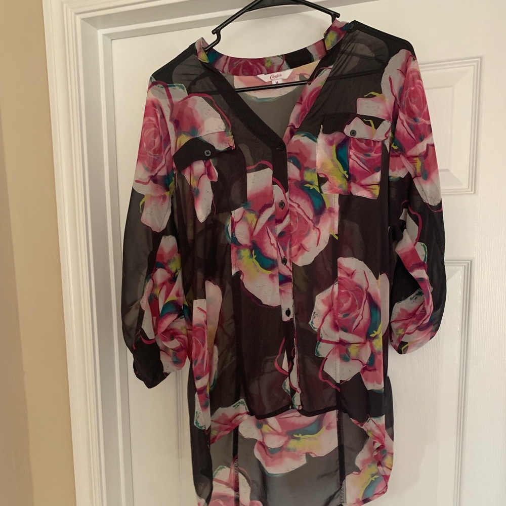 Candies floral button down.